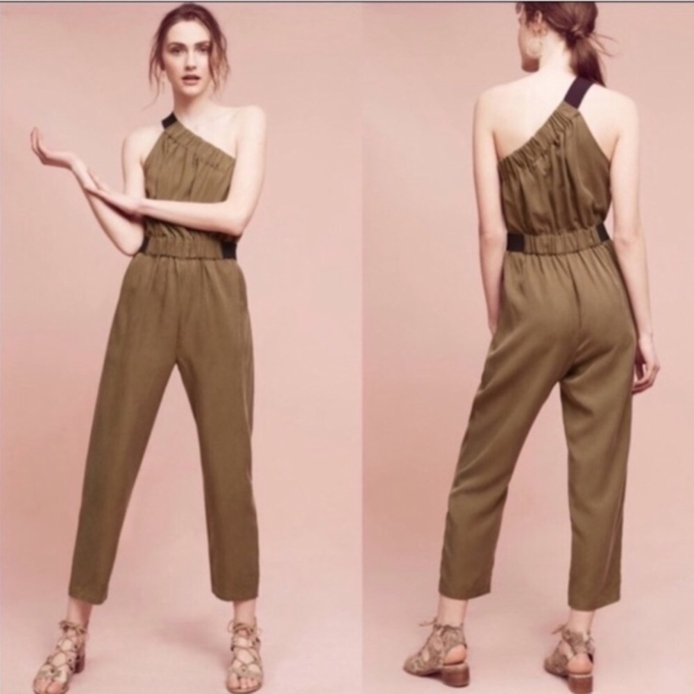 Anthropologie MAEVE one shoulder jumpsuit